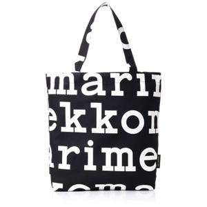 [마리메코] 토트 백 047312 NOTKO LOGO 코튼 BLACK  OFF WHITE [품]
