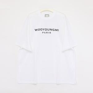 우영미 25SS 파리스 프린팅 로고 반팔 남성 티셔츠 W251TS01714W