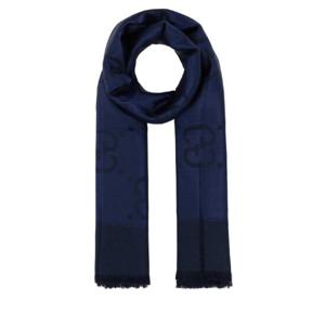 GUCCI Blue silk blend foulard 6636713GC43 4068