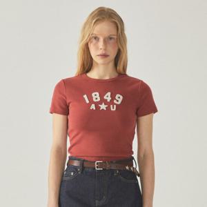 [후아유][여성] 빈티지 패치 티셔츠 WHRAF3728F(WHRAF2428F)
