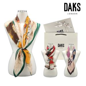 [닥스(스카프)]마차패턴 울실크 롱 스카프  FKO035O