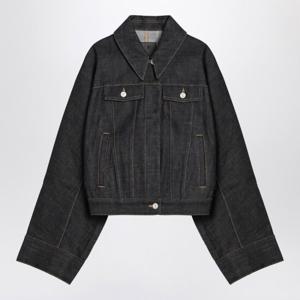 지방시 크롭 다크 블루 코튼 데님 재킷 BW00QB5YC9 401