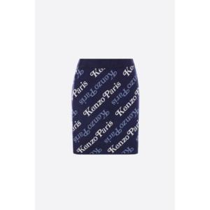 KENZO Kenzo By Verdy 코튼 &  울 로고 스커트 FE52JU4573CB77