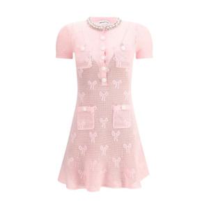 셀프 포트레이트 원피스 PF25047SAP PINK