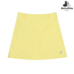 [블랙앤화이트] 여성 A라인 랩스커트 반바지 4008XSEG_YELLOW