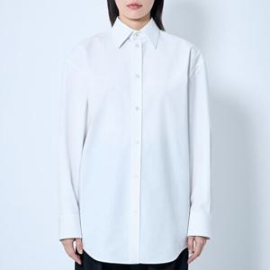 25 SS 생로랑 Cassandre 카산드레 버턴 다운 코튼 포플린셔츠 크림 832339 Y1J61 9601