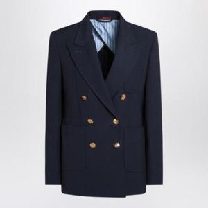GUCCI 코튼 소재의 더블브레스트 블루 재킷 818203Z7AJZ/Q_GUC-4264