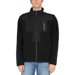 마르셀로불론 하이 칼라 풀 집 트랙 크로스 블록 재킷 CMEA170