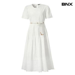 [BNX]플레어 펀칭 롱 원피스 (BX2OP046L0)