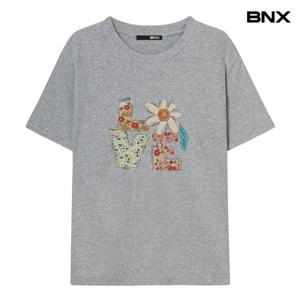 [BNX]러브 라운드넥 티셔츠 (BX2TS051L0)