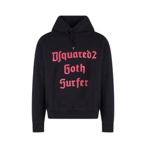 Dsquared2 슬로건 프린트 드로스트링 후드티 S74GU0678S25516 900 TP942882698
