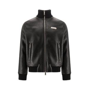 Dsquared2 로고 플라크 지퍼 재킷 S74AM1440S78168 900 TP942830738