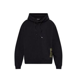 Dsquared2 로고 패치 드로스트링 후드티 S74GU0862S25030 900 TP942866829
