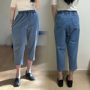 [아이우먼]빅사이즈배기바지 P259L506 하이보이데님스판팬츠 LO