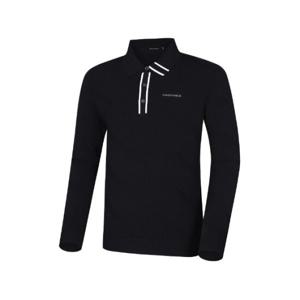 와이드앵글골프긴팔 KQJ WMP24K32Z1 TO 로고 메쉬조직 폴로 스웨터 / Black