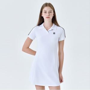 [FILA] 스트레치 카라 원피스 (FS2OPG2351F_WHI)