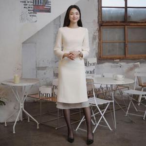 [24 F W] 잇미샤 밑단 오간자 배색 원피스 ITOAZOP970