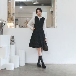 [24 F W] 잇미샤 슬리브리스 트위드 원피스 ITOBZOP850
