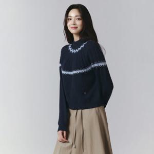 [24 F W] 잇미샤 하프넥 패턴 풀오버 ITOCZPO850