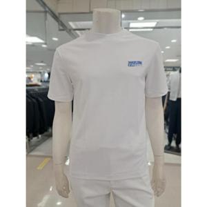 바쏘옴므 세이브존05 화이트아트윅스판라운드반팔티셔츠 WSY2KR50AWH