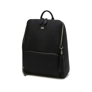 [닥스ACC][GREAT HOUSE CHECK] 블랙 하우스 체크 경판 가죽 백팩 M DCBA5E417