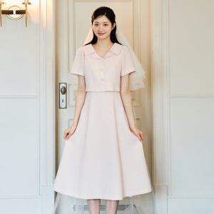(JJ지고트) 펄 장식 재킷 플레어 원피스 GR5A0OP521