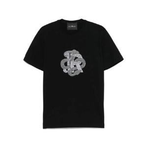 25 SS 존리치몬드 크리스털 로고 티셔츠 RMP25481TSIT TP437418575