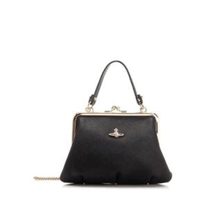 Vivienne Westwood 로고 플라크 체인 토트백 4B010007WL001N N402 TP934460578