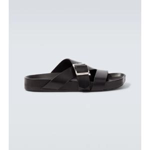 로에베 Paulas Ibiza Ease Buckle 레더 샌들 P01048309