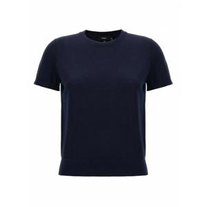 [THEORY] 여성 크루 넥 숏슬리브 스웨터 I1211701G8E Blue /8
