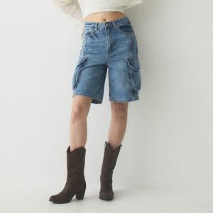 [후아유]데님 카고 쇼츠/WHTJE2545F