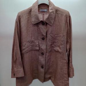 Latium HC06 국내생산 팔뚝품편한 7부소매 아미 카라 린넨 쟈켓 T2523jk21P