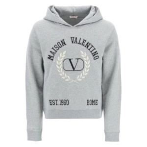 Valentino VLogo 디테일 긴팔 후드티 1V3MF22U8MG 0F3 TP943938101