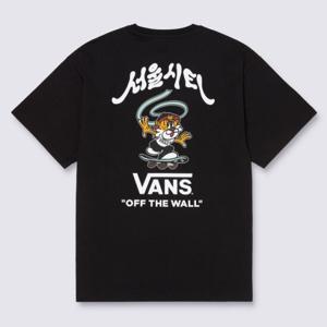 [반스]서울 타이거 반소매 티셔츠 VN000W22BLK1