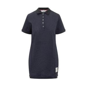 Thom Browne 체크 자카드 반소매 폴로 미니 드레스 FJD112AJ0133 415 TP934675877