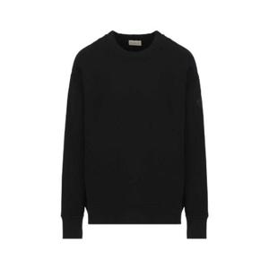 Moncler 로고 프린트 크루넥 스웨트셔츠 8G00031809KX 999 TP934687324