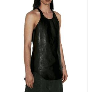 Rick Owens 가죽 민소매 탱크 탑 RR01D3191LNV09  TP936756385