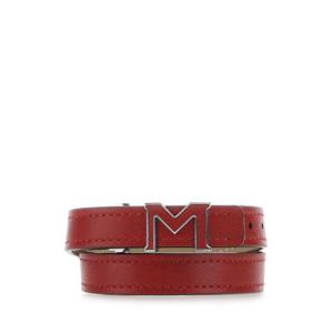 MONTBLANC 빨간색 가죽 팔찌 129501 RED