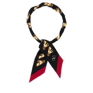 VALENTINO GARAVANI Printed silk Petit Charles foulard 7W2E6017UQW CEV