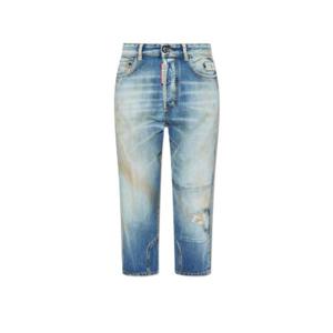 Dsquared2 디스트레스드 크롭 진 S75LB1018S30309 470 TP934602737