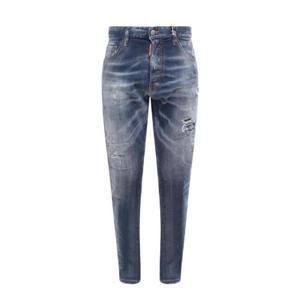 Dsquared2 슬로건 프린트 디스트레스드 진 S74LB1319S30664 470 TP934642350