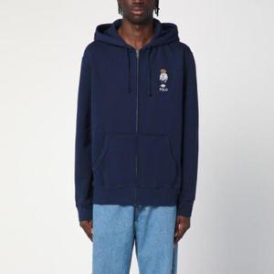 POLO RALPH LAUREN Polo Bear navy blue zip-up sweatshirt 710963820001CO/Q_POLOR-NN
