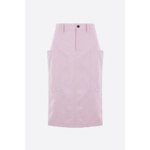 GUCCI logo embroidered canvas midi skirt 817067Z7AHS5589