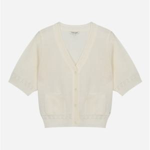 [써스데이아일랜드][여성]브이넥 반소매 가디건(T254MCD245W)