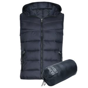 남성 간절기 가벼운 경량 후드 패딩 조끼 WS-VEP-PD57-네이비