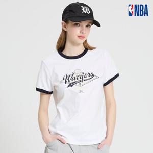 [엔비에이]N252TS724P 여성 레귤러핏 스트릿 팀 포인트 링거 반팔 티셔츠