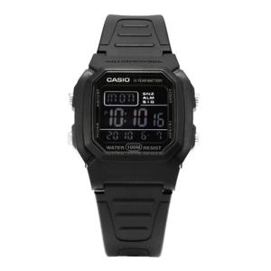 카시오 W-800H-1BVDF 스퀘어 스포츠 군인 남성 우레탄시계