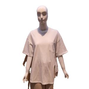 [오조크]코튼폴리 언발란스 절개디테일 반팔티셔츠 FOTMCTR537P