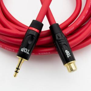 HDTOP HDTOP 국산 RCA 암 TO 3.5 스테레오 케이블 레드 50M HT-TP2033
