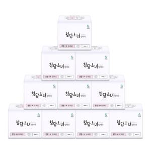 [청담소녀] 대나무 탑시트 생리대 10팩 패키지(중형/대형)